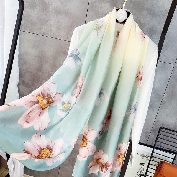 scarves silk scarf female long summer bask beach towels shawl foulard femme sjaals voor dames echarpe chusta, Blue;gray
scarves silk scarf female long summer bask beach towels shawl foulard femme sjaals voor dames echarpe chusta, Blue;gray