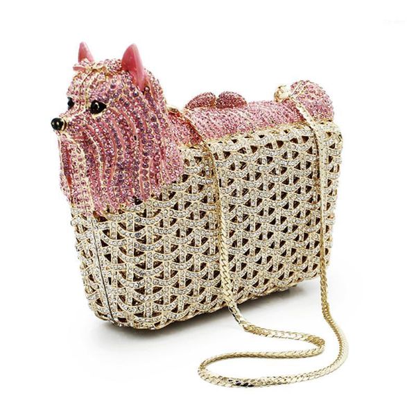 evening bags xiyuan brand dog shape pink/white clutch crystal fashion gold women's metal party purse luxury female handbags1
evening bags xiyuan brand dog shape pink/white clutch crystal fashion gold women's metal party purse luxury female handbags1
