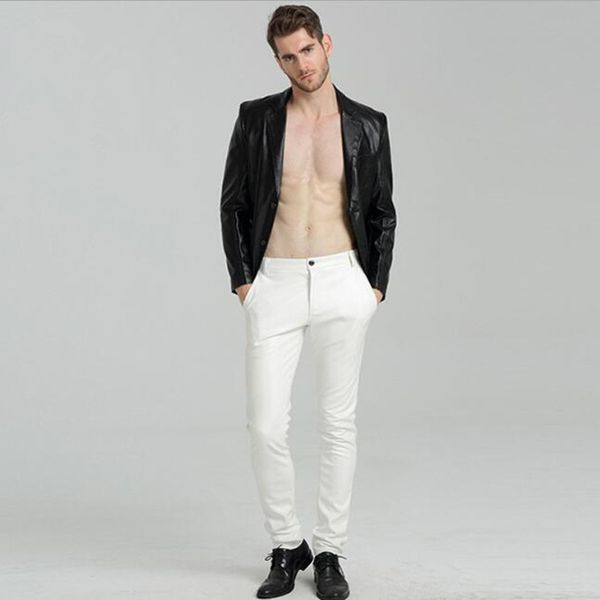 2021 male pants, fake skinny for men fine-fitting leather joggers from plutonium motorcycle biker pants tight 2tl5, Black;white
2021 male pants, fake skinny for men fine-fitting leather joggers from plutonium motorcycle biker pants tight 2tl5, Black;white