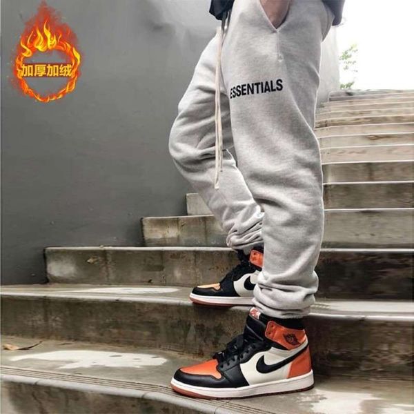 essentia street fashion autumn and winter new fleece men's straight tube drawstring sports fitness warm pants, Black
essentia street fashion autumn and winter new fleece men's straight tube drawstring sports fitness warm pants, Black
