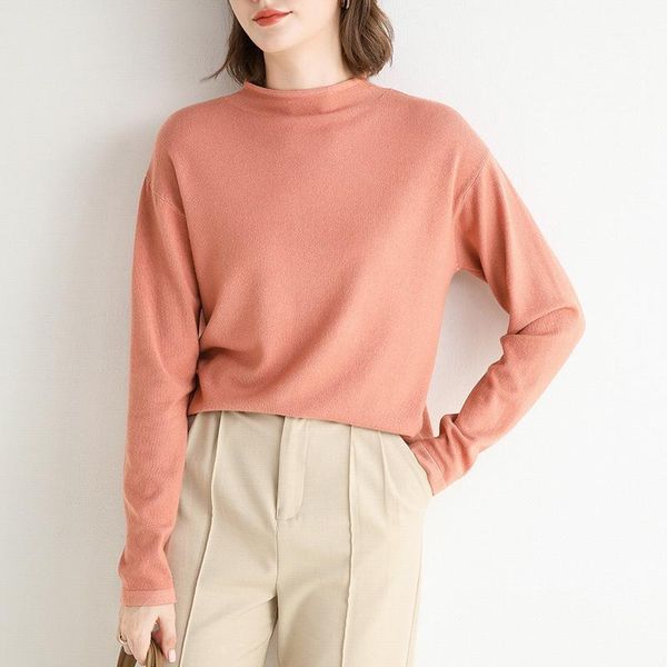 cashmere new style for autumn and winter half-collar sweater thin loose-fit long-sleeved sweater women pullover base shirt1, White;black
cashmere new style for autumn and winter half-collar sweater thin loose-fit long-sleeved sweater women pullover base shirt1, White;black