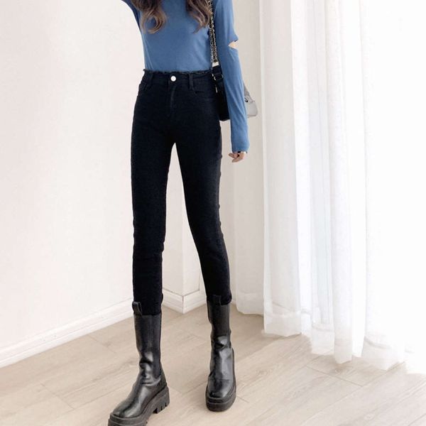 jeans women's new autumn 2020 large size high waist black slim fit small leg elastic pants, Blue
jeans women's new autumn 2020 large size high waist black slim fit small leg elastic pants, Blue