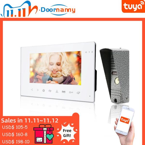 doornanny wifi video intercom for apartment home tuya smart phone control video doorbell intercom system security alarm
doornanny wifi video intercom for apartment home tuya smart phone control video doorbell intercom system security alarm