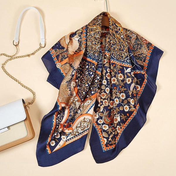scarves summer silk scarf square women shawls and wraps fashion office small hair neck hijabs foular, Blue;gray
scarves summer silk scarf square women shawls and wraps fashion office small hair neck hijabs foular, Blue;gray