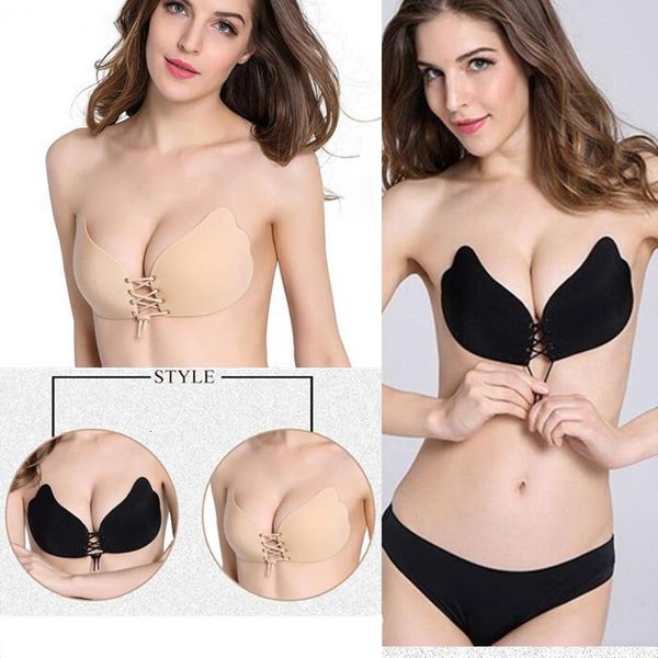 women invisible bra strapless brassiere breast girl silicone bras push up backless wire underwear women bralette invisible, White
women invisible bra strapless brassiere breast girl silicone bras push up backless wire underwear women bralette invisible, White