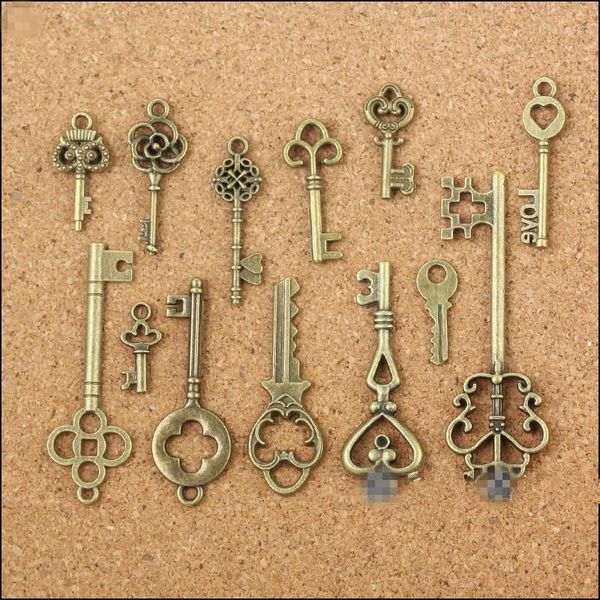 wholesale- 13 assorted antique vintage old look bronze pendants vintage key collectibles good gift1
wholesale- 13 assorted antique vintage old look bronze pendants vintage key collectibles good gift1