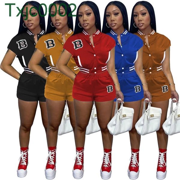 women tracksuits two piece set designer outfits 2022 spring summer button cardigan letter printed short sleeve pant baseball uniform 5 colou, Gray
women tracksuits two piece set designer outfits 2022 spring summer button cardigan letter printed short sleeve pant baseball uniform 5 colou, Gray
