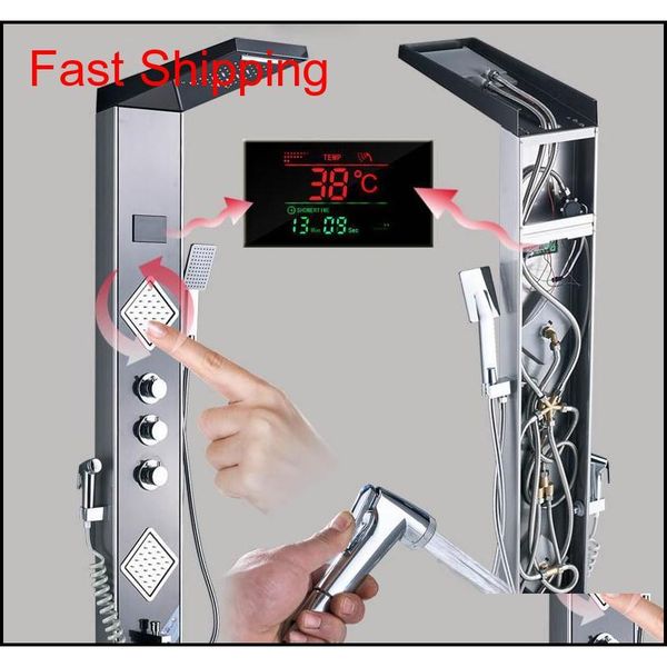 led rain waterfall shower panel tower system black shower column tower digital temperature digital display screen 3 ha qylmeq bdenet
led rain waterfall shower panel tower system black shower column tower digital temperature digital display screen 3 ha qylmeq bdenet