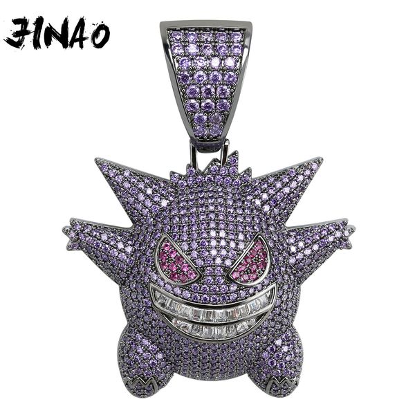 jinao hip hop jewelry mask gengar necklace new arrival pendant cubic zircon copper necklace iced out chain mens gift 201014, Silver
jinao hip hop jewelry mask gengar necklace new arrival pendant cubic zircon copper necklace iced out chain mens gift 201014, Silver