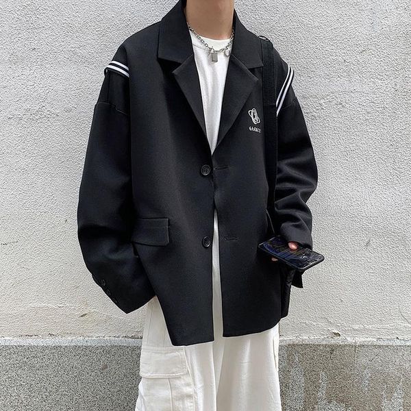 2020 spring and autumn new youth fashion men's loose large version personalized suits fashion casual single-breasted 1, White;black
2020 spring and autumn new youth fashion men's loose large version personalized suits fashion casual single-breasted 1, White;black