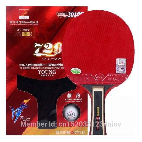 Original 729 Finished Racket Yong 2010s Table Tennis Racket Fast Attack And Loop High Speed New Style One Case One Ball Racquet