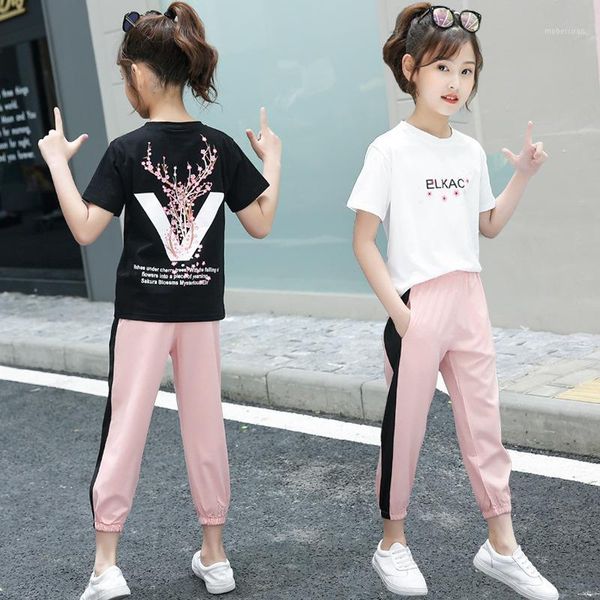 big girl summer clothes set cotton casual letter t-shirt + thin shorts tracksuit outfits 2020 summer 8 10 12 years fashion 2pcs1, White
big girl summer clothes set cotton casual letter t-shirt + thin shorts tracksuit outfits 2020 summer 8 10 12 years fashion 2pcs1, White
