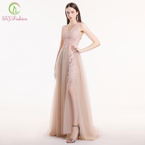 ssyfashion new nude pink lace prom dress robe sweet sleeveless sweep train appliques beading formal prom gown custom1, White;black
ssyfashion new nude pink lace prom dress robe sweet sleeveless sweep train appliques beading formal prom gown custom1, White;black