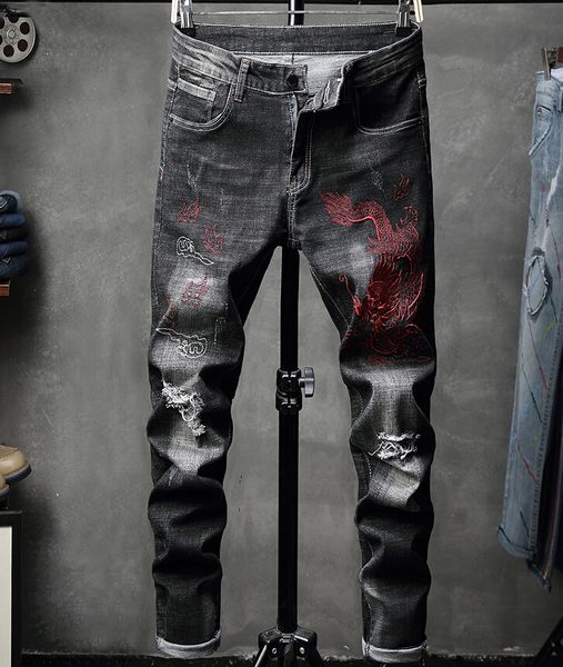 fall men's into hole-shattering individual jeans woven jean leisure elastic beggars qrga, Blue
fall men's into hole-shattering individual jeans woven jean leisure elastic beggars qrga, Blue