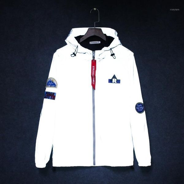 men's windbreaker tide brand hooded jackets waterproof men hip hop patch designs pilot 3m reflective jacket casual sporting coat1, Black;brown
men's windbreaker tide brand hooded jackets waterproof men hip hop patch designs pilot 3m reflective jacket casual sporting coat1, Black;brown