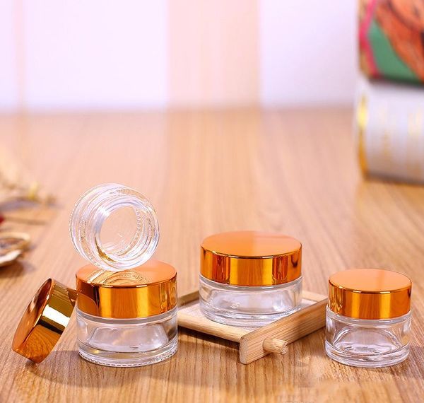 clear glass cosmetic cream bottle round jars bottle with inner pp liners for hand face cream bottle 5g to 100g gold silver lids
clear glass cosmetic cream bottle round jars bottle with inner pp liners for hand face cream bottle 5g to 100g gold silver lids
