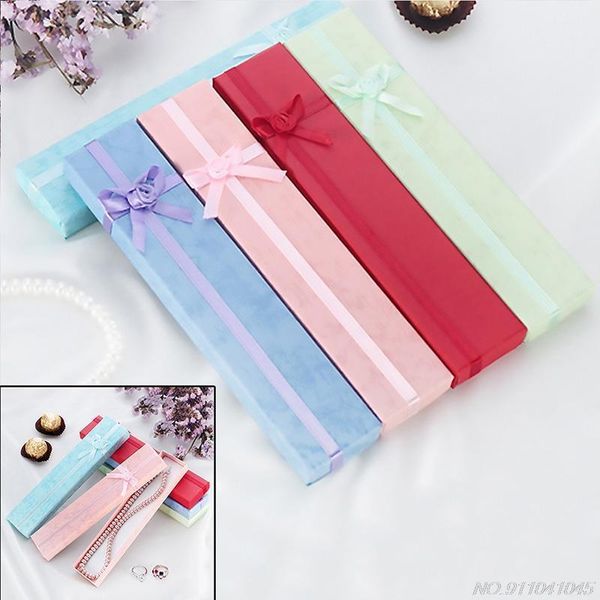 5pcs long jewellery display gift boxes with bow for necklace/bracelet/watch case d08 20 dropshipping1
5pcs long jewellery display gift boxes with bow for necklace/bracelet/watch case d08 20 dropshipping1