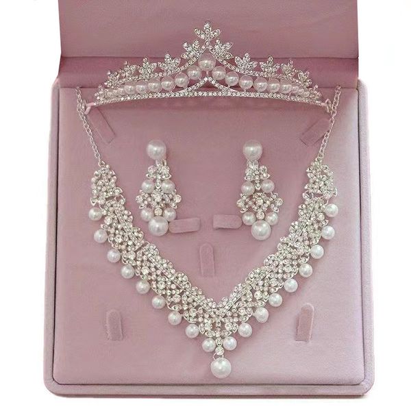 bridesmaids children headpieces crown necklaces earrings set pearls and diamonds designs wedding party ball pageant dress jewelry birthday w, Silver
bridesmaids children headpieces crown necklaces earrings set pearls and diamonds designs wedding party ball pageant dress jewelry birthday w, Silver