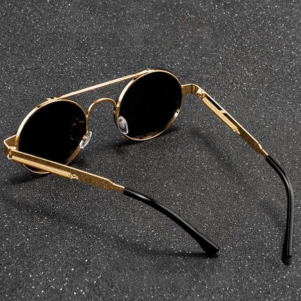 sunglasses fashion men womens round steampunk brand design metal punk sun glasses vintage sunglass uv400 women, White;black
sunglasses fashion men womens round steampunk brand design metal punk sun glasses vintage sunglass uv400 women, White;black