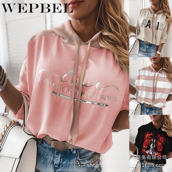 women elegant letter print patchwork loose hoodies pullover casual long sleeve hooded coat outwear q1210, Black;white
women elegant letter print patchwork loose hoodies pullover casual long sleeve hooded coat outwear q1210, Black;white