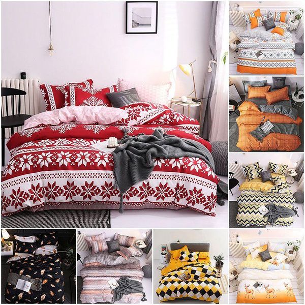snowflake bedding set soft polyester christmas pattern duvet cover pillow case multicolor european style bed sheet four-piece1
snowflake bedding set soft polyester christmas pattern duvet cover pillow case multicolor european style bed sheet four-piece1
