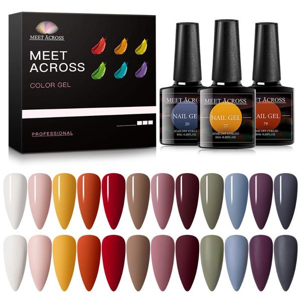 nail art kits 8ml color gel polish set 12pcs hybrid varnishes nails uv led matte base coat manicure
nail art kits 8ml color gel polish set 12pcs hybrid varnishes nails uv led matte base coat manicure