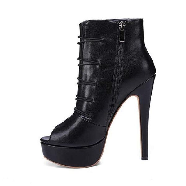 boots 2021 winter waterproof platform high heel women's fine with fashion fish mouth button, Black
boots 2021 winter waterproof platform high heel women's fine with fashion fish mouth button, Black