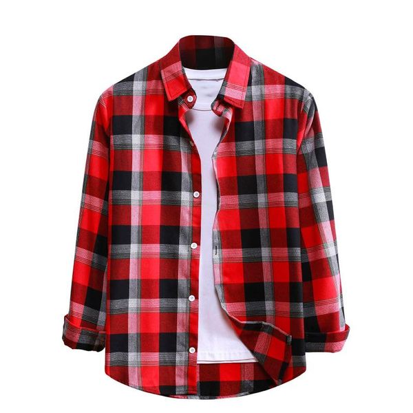 2021 fashion men's plaid shirt chic checked blouse long sleeve casual print shirts loose cotton button shirt blouse g30, White;black
2021 fashion men's plaid shirt chic checked blouse long sleeve casual print shirts loose cotton button shirt blouse g30, White;black