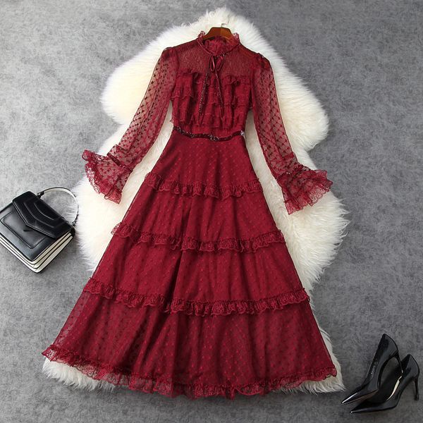 2021 spring long sleeve round neck black / red floral print lace ribbon tie bow panelled mid-calf dress elegant casual dresses lf0711824, Black;gray
2021 spring long sleeve round neck black / red floral print lace ribbon tie bow panelled mid-calf dress elegant casual dresses lf0711824, Black;gray