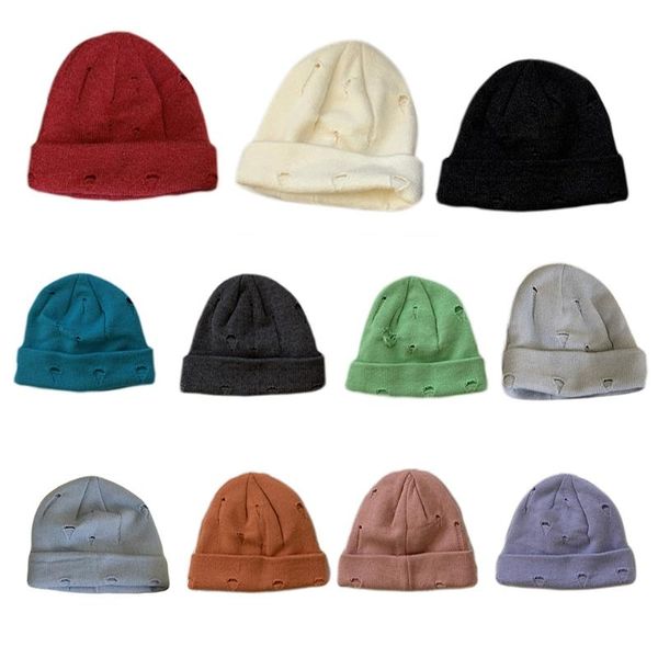 winter knit cuffed beanie hat solid color hip hop distressed skull cap d0jd, Blue;gray
winter knit cuffed beanie hat solid color hip hop distressed skull cap d0jd, Blue;gray