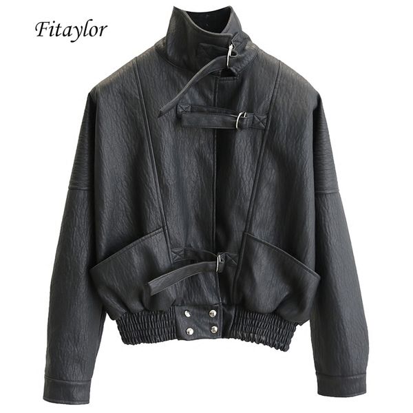 fitaylor harajuku faux leather jacket batwing sleeve loose biker coat casual autumn women pu outwear punk bomber jackets 201030, Black
fitaylor harajuku faux leather jacket batwing sleeve loose biker coat casual autumn women pu outwear punk bomber jackets 201030, Black