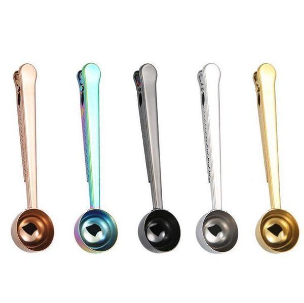 multifunction stainless steel spoon with bag clip ground tea coffee scoop long handle for coffee beans kitchen measuring tool
multifunction stainless steel spoon with bag clip ground tea coffee scoop long handle for coffee beans kitchen measuring tool