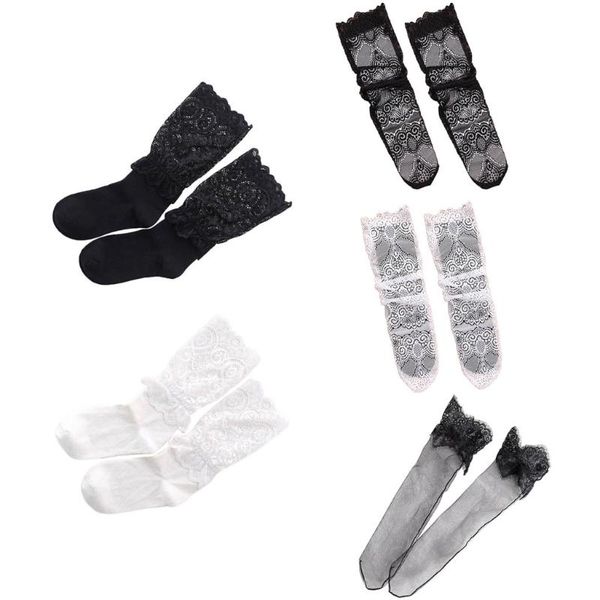 fashion transparent lace mesh casual retro glitter print ankle lady socks, Black;white
fashion transparent lace mesh casual retro glitter print ankle lady socks, Black;white
