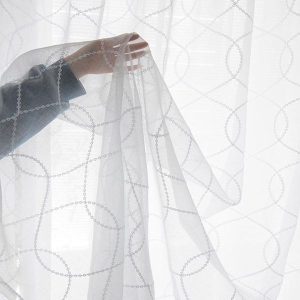 modern window geometric lines embroidered screens for living room bedroom kitchen white tulle ready made sheer curtain x-m236#41
modern window geometric lines embroidered screens for living room bedroom kitchen white tulle ready made sheer curtain x-m236#41