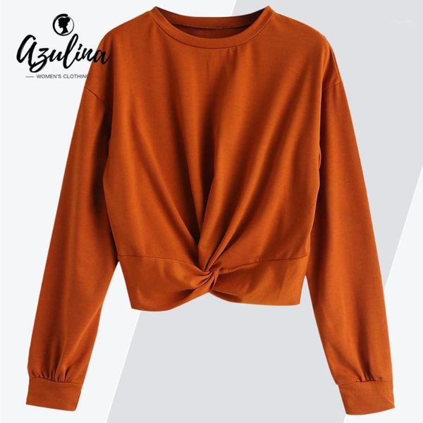 azulina women t-shirt twist front crop harajuku drop shoulder long sleeves fall t shirt pullovers ladies clothes casual 1, White
azulina women t-shirt twist front crop harajuku drop shoulder long sleeves fall t shirt pullovers ladies clothes casual 1, White
