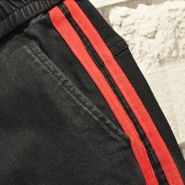 2020 autumn new side striped elastic waist black denim pencil pants men fashion casual slim fit korean jeans male brand clothing1, Blue
2020 autumn new side striped elastic waist black denim pencil pants men fashion casual slim fit korean jeans male brand clothing1, Blue