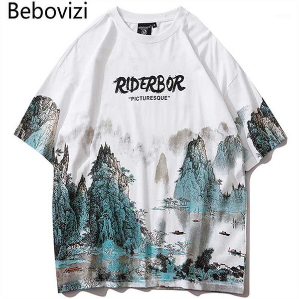 bebovizi mens hip hop chinese style t shirts landscape painting streetwear tshirt harajuku oversized t-shirt cotton tees1, White;black
bebovizi mens hip hop chinese style t shirts landscape painting streetwear tshirt harajuku oversized t-shirt cotton tees1, White;black
