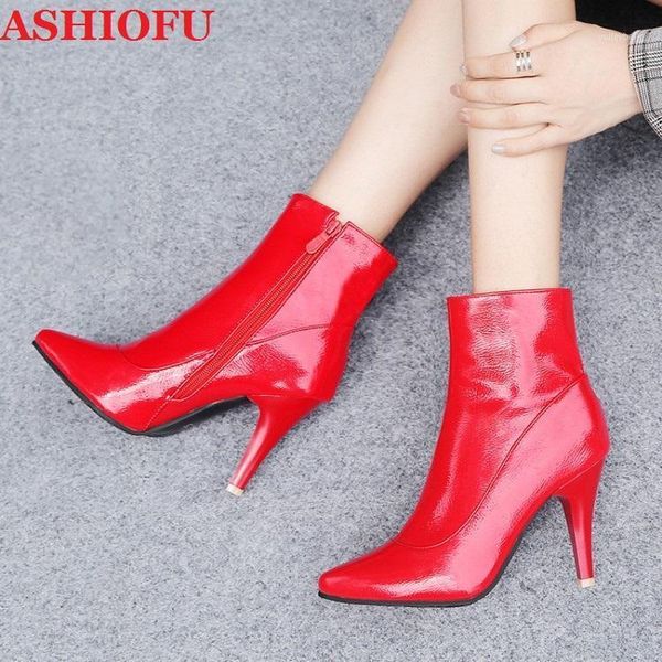 ashiofu 2020 new handmade ladies high heel boots bling-leather wedding party ankle booties real ps large size fashion boots1, Black
ashiofu 2020 new handmade ladies high heel boots bling-leather wedding party ankle booties real ps large size fashion boots1, Black