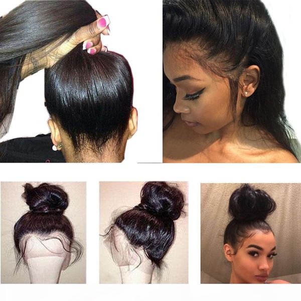 360 lace frontal human hair wigs for women remy straight peruvian human hair wigs with baby hair natural hairline beaudiva, Black;brown
360 lace frontal human hair wigs for women remy straight peruvian human hair wigs with baby hair natural hairline beaudiva, Black;brown