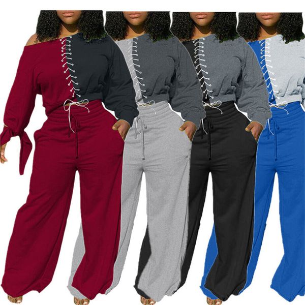 women wide leg 2 piece set casual sweatsuit long sleeve shirts+loose pants fall winter clothes sports outfits plue size running suits 3906
women wide leg 2 piece set casual sweatsuit long sleeve shirts+loose pants fall winter clothes sports outfits plue size running suits 3906