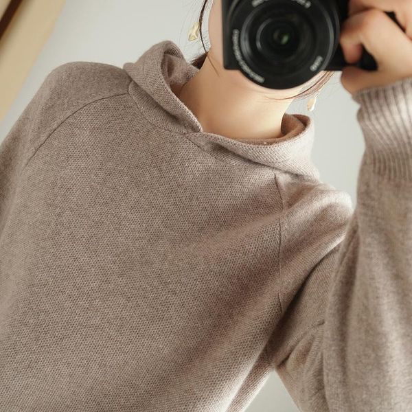 autumn winter new knit pullover double thickening loose women 100% cashmere and wool sweater colors coat large size girl clothes, White;black
autumn winter new knit pullover double thickening loose women 100% cashmere and wool sweater colors coat large size girl clothes, White;black