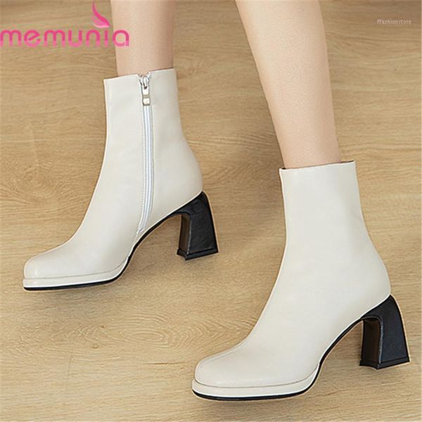 boots memunia 2021 sale genuine leather thick high heels square toe ankle autumn winter solid color women1, Black
boots memunia 2021 sale genuine leather thick high heels square toe ankle autumn winter solid color women1, Black