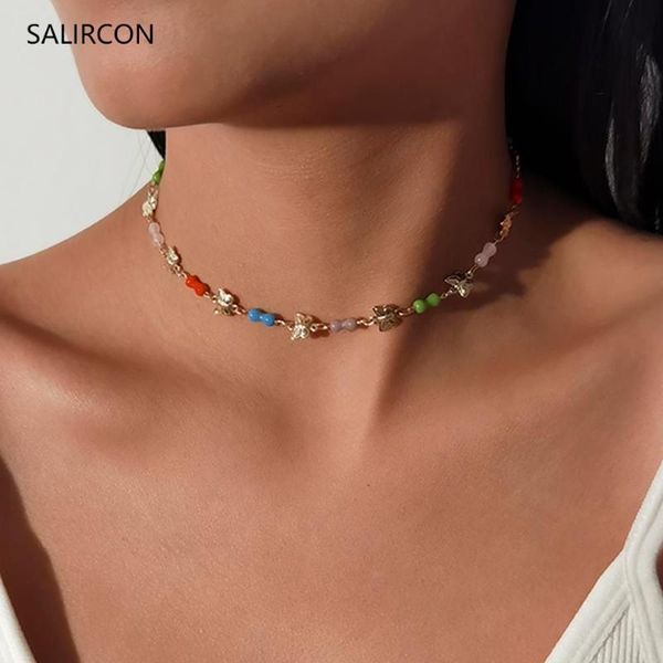 salircon boho multicolor butterfly chains necklaces for women goth geometric beaded choker necklace fashion jewelry gifts 2021, Silver
salircon boho multicolor butterfly chains necklaces for women goth geometric beaded choker necklace fashion jewelry gifts 2021, Silver