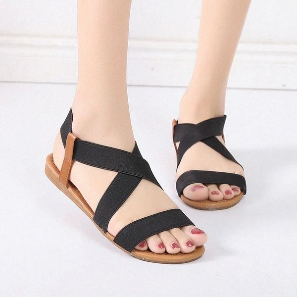Summer sandals women shoes 2020 new comfortable elastic band casual shoes woman beach sandals #O03l, Black
Summer sandals women shoes 2020 new comfortable elastic band casual shoes woman beach sandals #O03l, Black