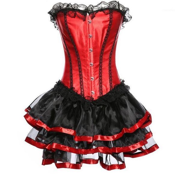 red colors lace up back satin corset bustier tutu dress plus size s-6xl corset halloween costume for women party dress1, Black;white
red colors lace up back satin corset bustier tutu dress plus size s-6xl corset halloween costume for women party dress1, Black;white