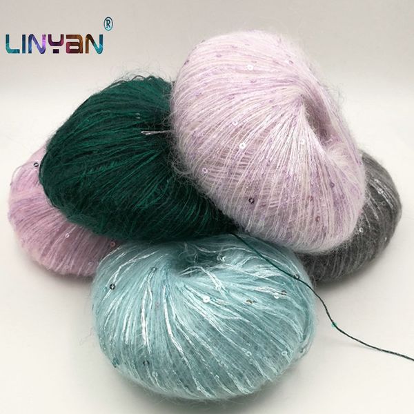 5balls *50g paillette wool yarn for crochet sequin yarn for knitting hand wool threads scarf tippet mohair crochet yarn zl50 t200601, Black;white
5balls *50g paillette wool yarn for crochet sequin yarn for knitting hand wool threads scarf tippet mohair crochet yarn zl50 t200601, Black;white