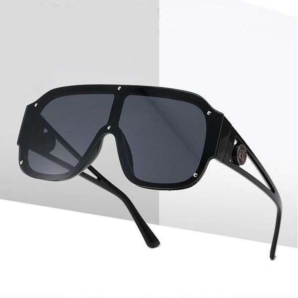 sunglasses 2021 luxury fashion oversized shield style rivets cool unique vintage brand design sun glasses uv400, White;black
sunglasses 2021 luxury fashion oversized shield style rivets cool unique vintage brand design sun glasses uv400, White;black