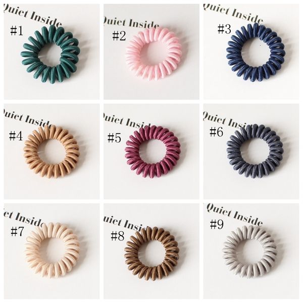 hairbands elastic telephone wire rubber bands spiral ties solid girls headwear ponytail holder hair accessories yw4010
hairbands elastic telephone wire rubber bands spiral ties solid girls headwear ponytail holder hair accessories yw4010