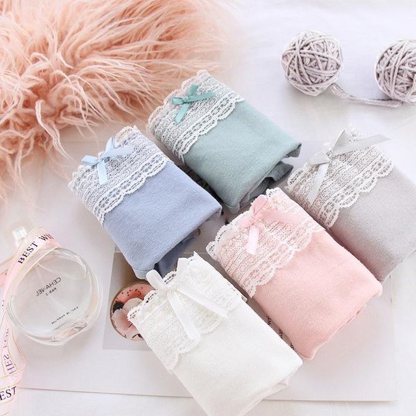 sweet lace bow lady panties women cotton underwear solid color cute girl briefs middle waist1, Black;pink
sweet lace bow lady panties women cotton underwear solid color cute girl briefs middle waist1, Black;pink