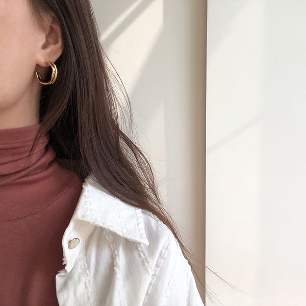designer hong kong style cool simple irregular ring beads autumn winter earrings titanium steel plated 18k gold for lasting color retention, Golden;silver
designer hong kong style cool simple irregular ring beads autumn winter earrings titanium steel plated 18k gold for lasting color retention, Golden;silver